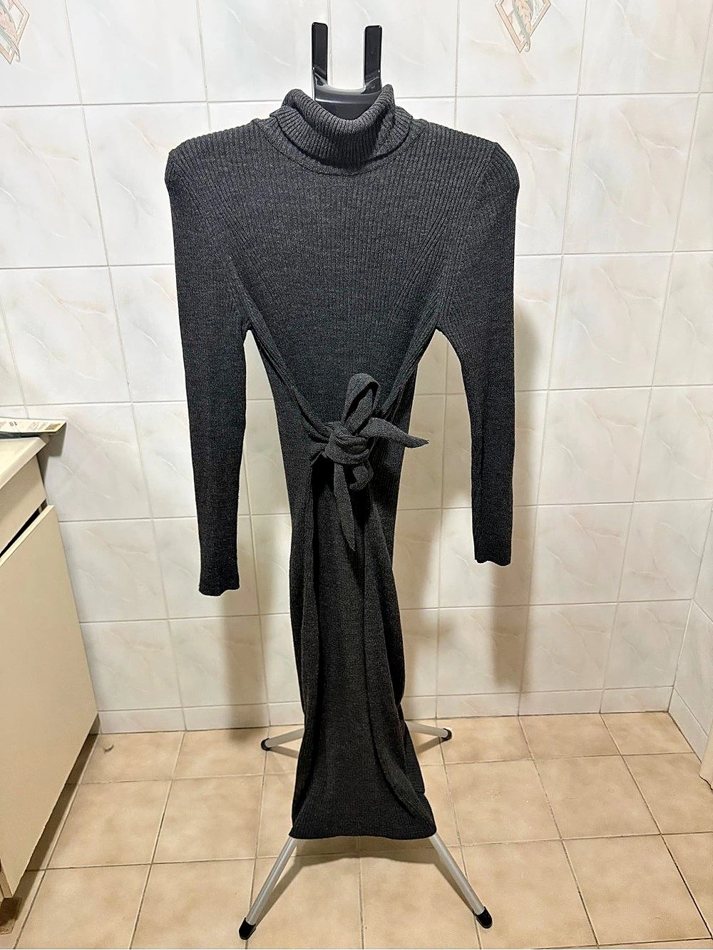 ASOS Black Maxi Turtleneck Dress Size 6